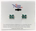 MU Nitro Rhinestone M Stud Earrings