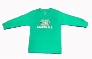 MU Creative Knitwear Infant/Toddler Big M Over Marshall Long Sleeve Tee -