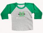MU Creative Knitwear Infant/Toddler Big M Over Marshall Raglan Sleeve Tee