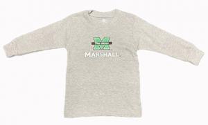 MU Creative Knitwear Infant/Toddler Big M Over Marshall Long Sleeve Tee -