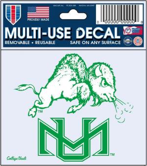 MU Wincraft Running Buffalo Decal