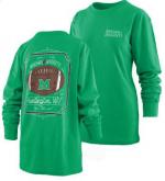 MU Pressbox Ladies Framed Football Long Sleeve Tee