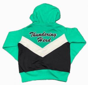 MU Champion Ladies Big Stripe 1/4 Zip Hood