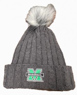 MU Logofit Alps Cuff Beanie w/ Fur Pom - MULTIPLE COLORS