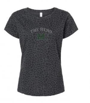 MU Nitro Ladies Leopard Short Sleeve Tee