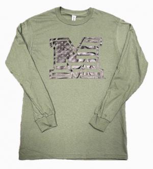 MU Military M Long Sleeve Tee