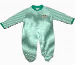MU Creative Knitwear Infant Footed Striped Romper