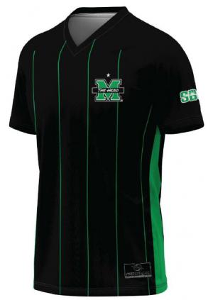 MU Soccer Black Left Chest Crest Jersey