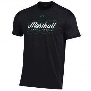 MU Under Armour Script Over Date Short Sleeve Tee