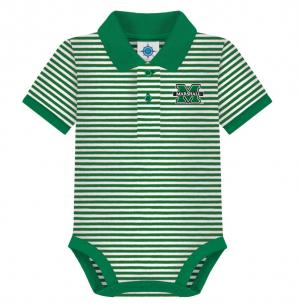 MU Creative Knitwear Infant Striped Polo Bodysuit