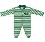 MU Creative Knitwear Infant Footed Striped Romper