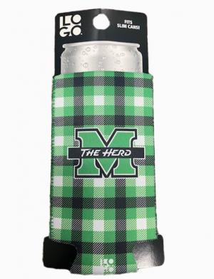 MU Logobrands Plaid Slim Can Coolie