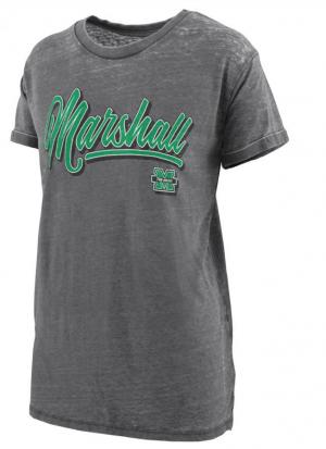 MU Pressbox Ladies Cuff Short Sleeve Tee