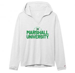 MU L2 Ladies Slub Hooded Long Sleeve Top