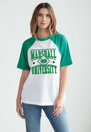 MU Chicka-D Ladies Raglan Short Sleeve Tee