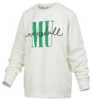 MU Pressbox Ladies Ribbed Crew