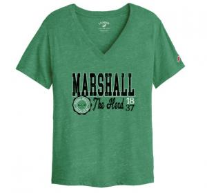 MU L2 Ladies V-Neck Short Sleeve Tee
