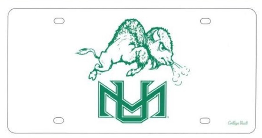 MU Wincraft Running Buffalo License Plate - MULTIPLE COLORS