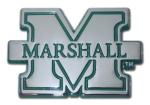 MU Elektroplate Chrome Big M Green Outline Emblem