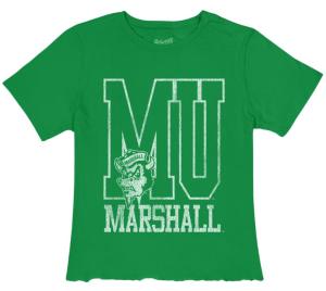 MU Retro Brands Ladies Sailor Crop Short Sleeve Tee