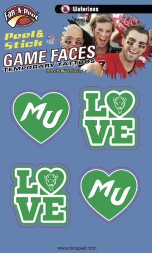 MU Fan-A-Peel Heart Face Decals
