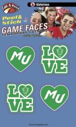 MU Fan-A-Peel Heart Face Decals