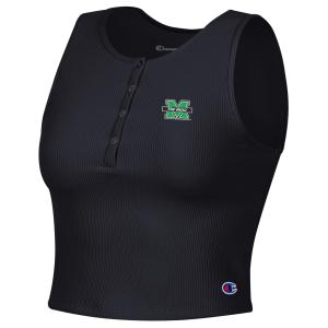 MU Champion Ladies Henley Crop Top