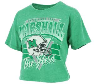 MU Pressbox Ladies Trilogy Crop Short Sleeve Tee