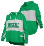 MU Pressbox Ladies Colorblock Hooded Sweatshirt
