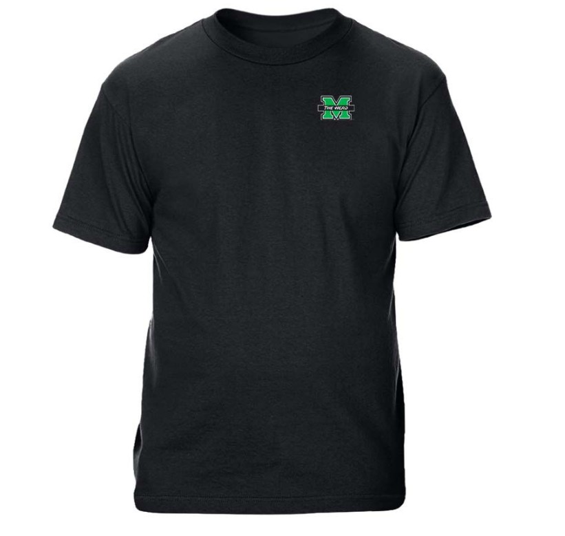 MU CI Sport Thundering Herd Spine Short Sleeve Tee