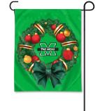 MU UB&F Wreath Garden Flag